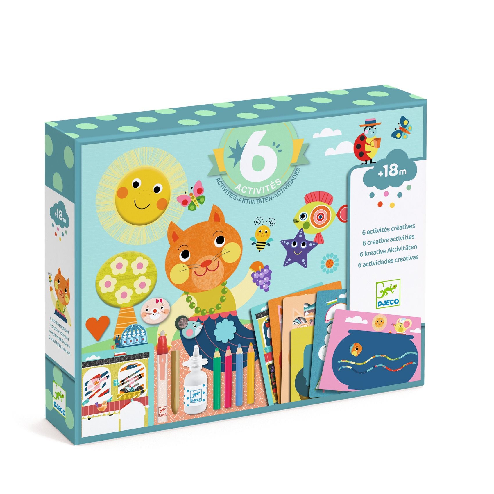 Djeco - Colour & Create Activity Set - Cat & Friends