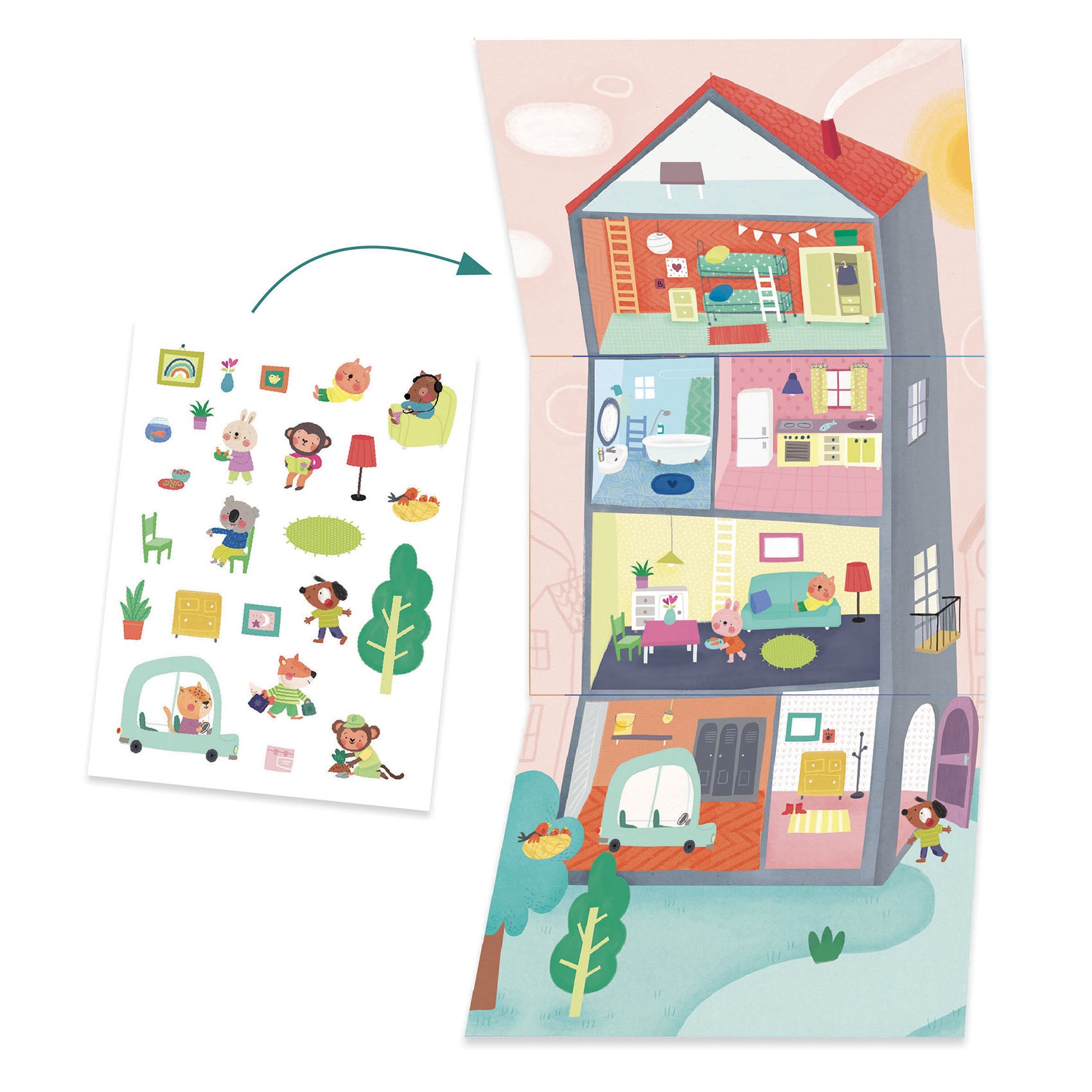 Djeco - Activity Set - Animal Houses