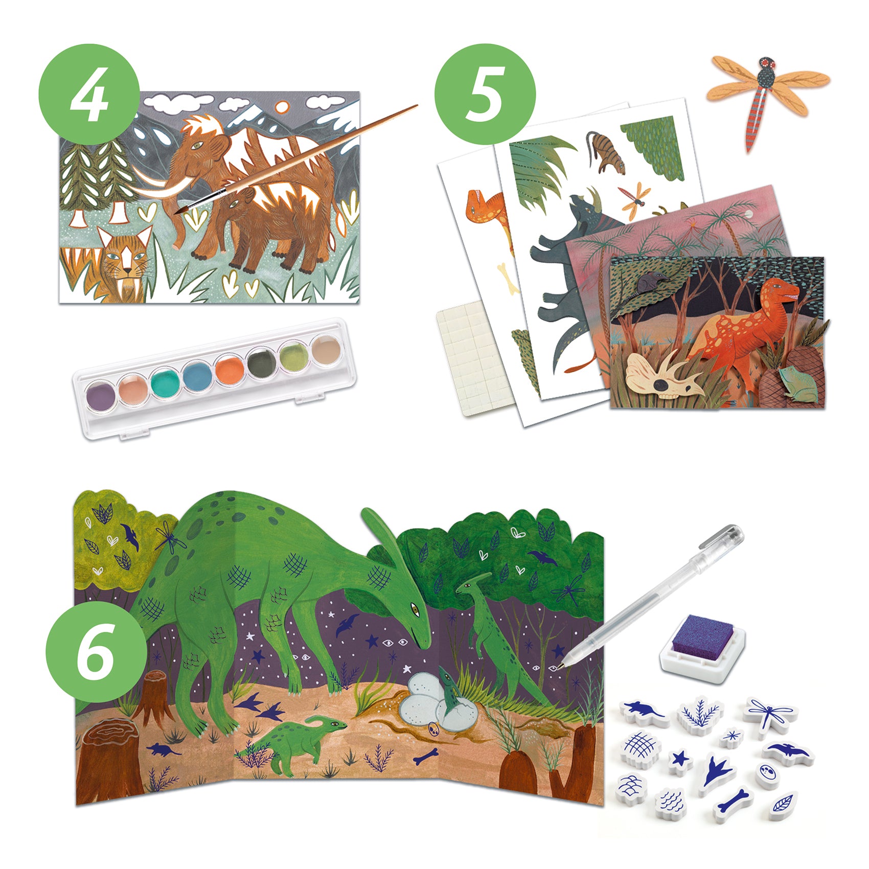 Djeco - Multi Activity Kit - Dinosaurs