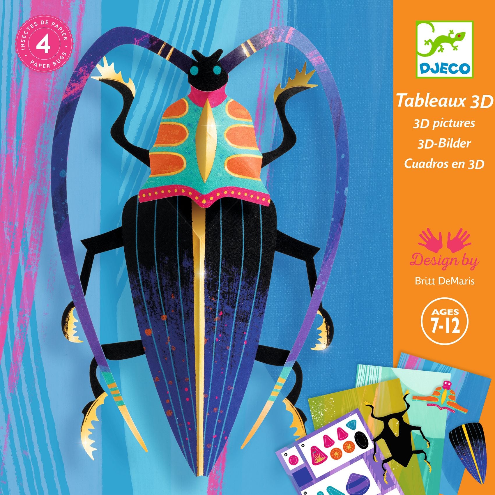 Djeco - Craft Set - 3D Bugs