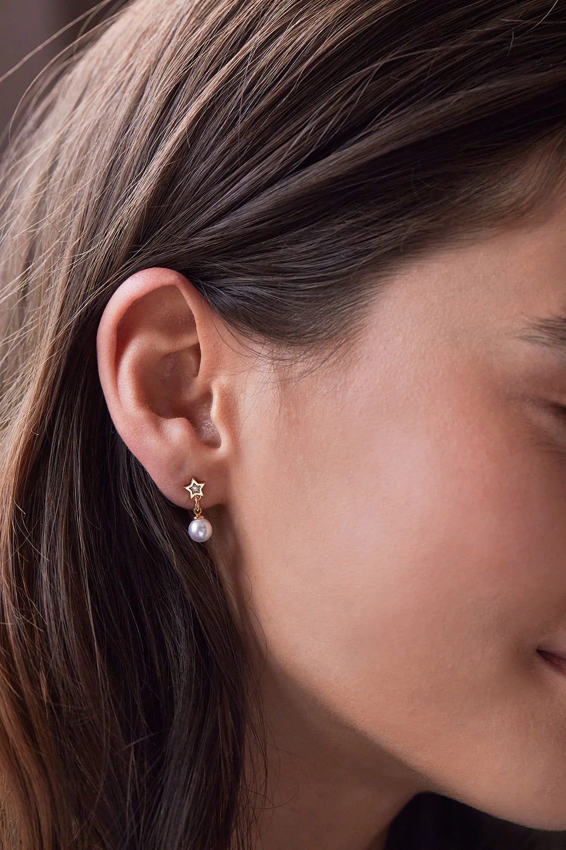 Estella Bartlett - Star & Pearl Stud Earrings