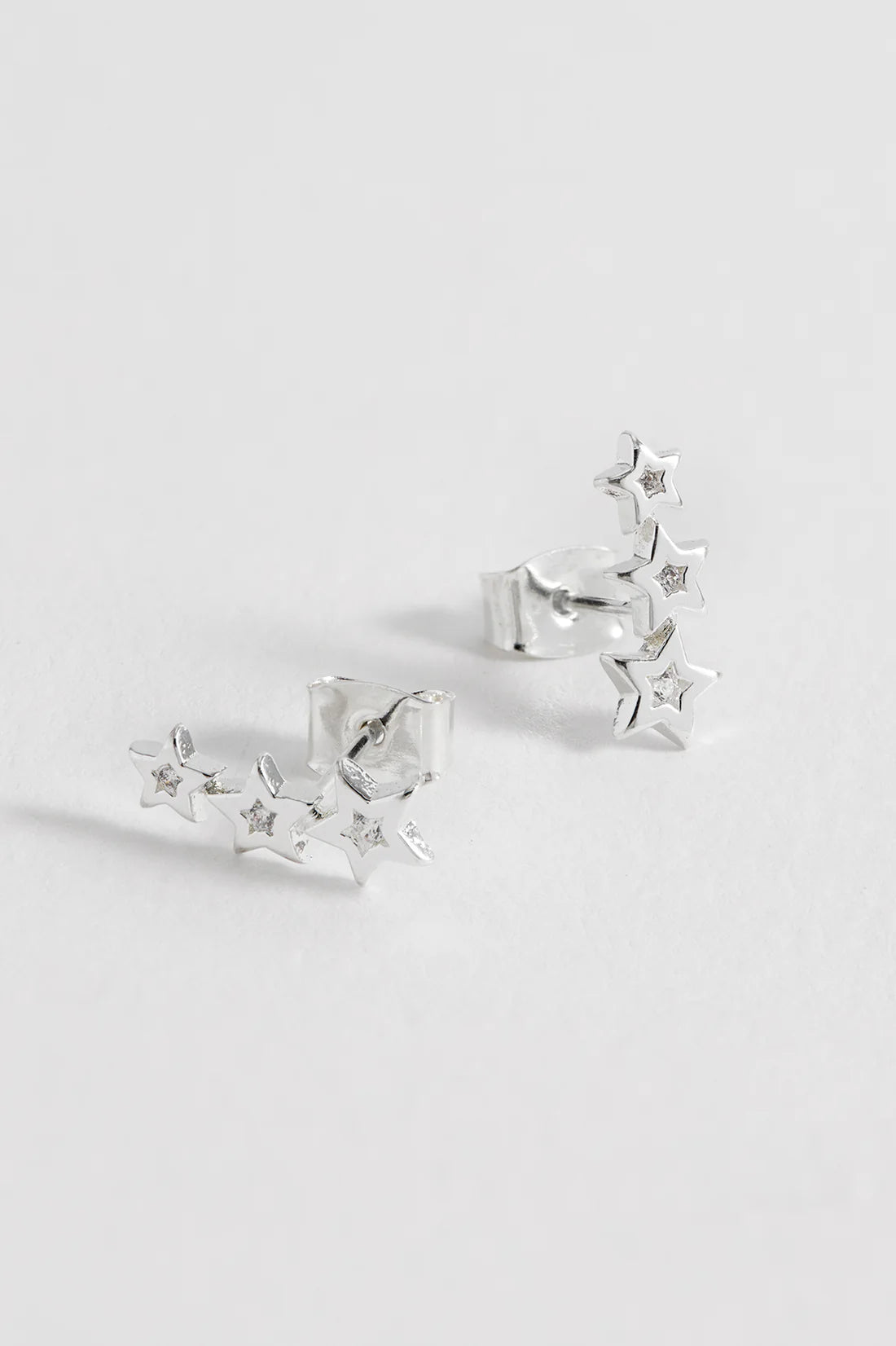 Estella Bartlett - CZ Star Stud Crawler Earrings