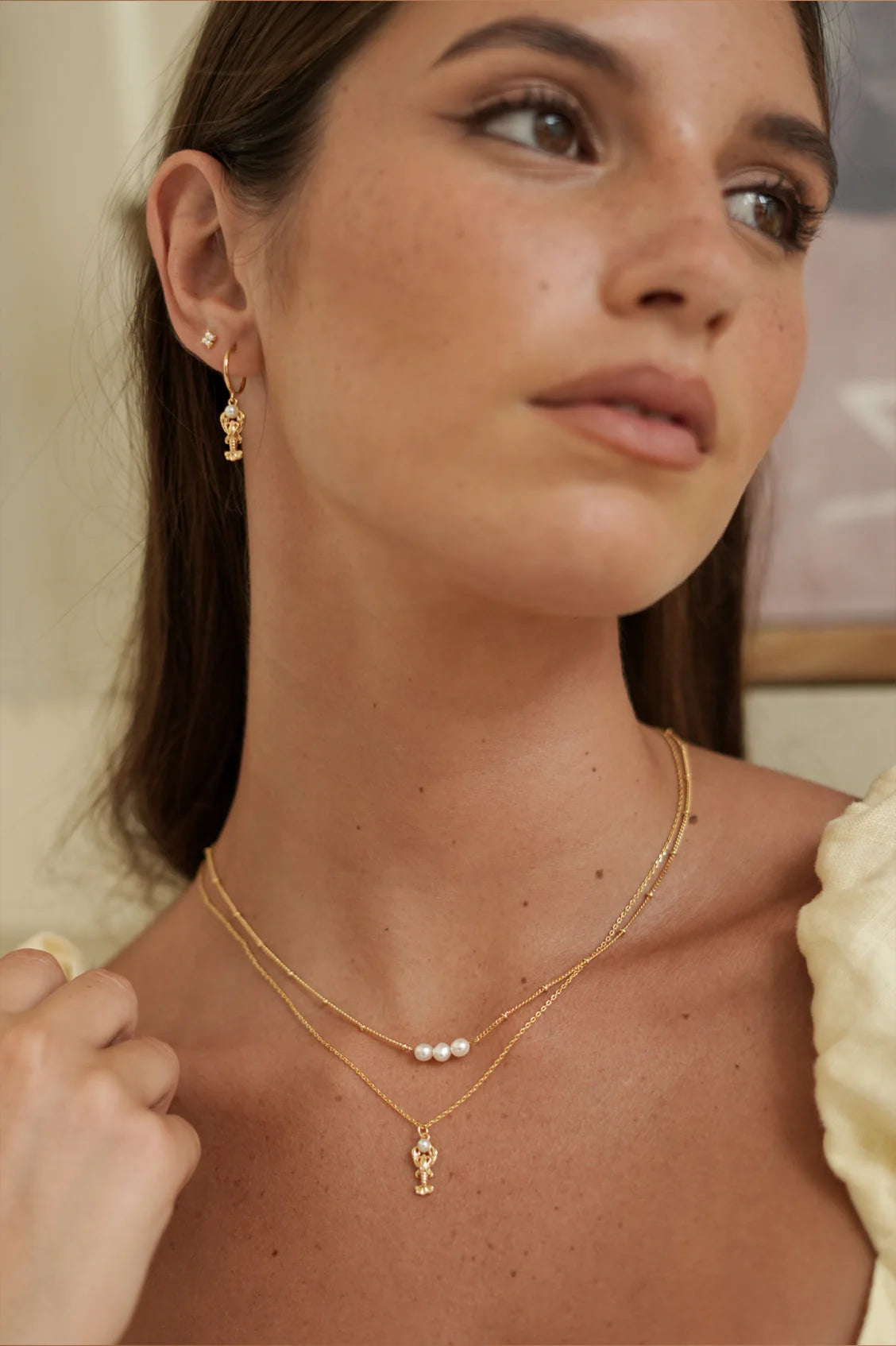 Estella Bartlett - Lobster Charm Hoops