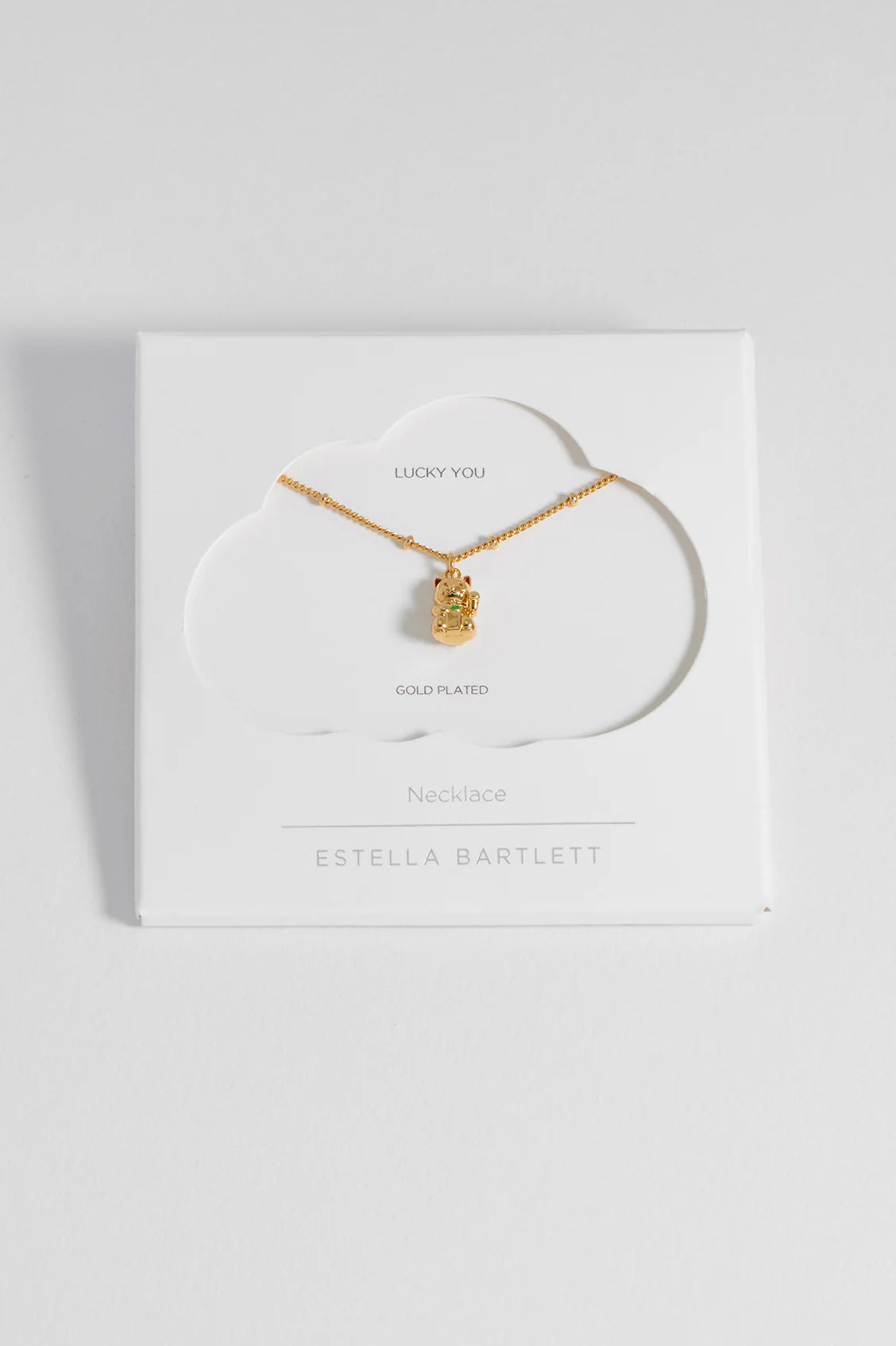 Gold Lucky Cat Necklace