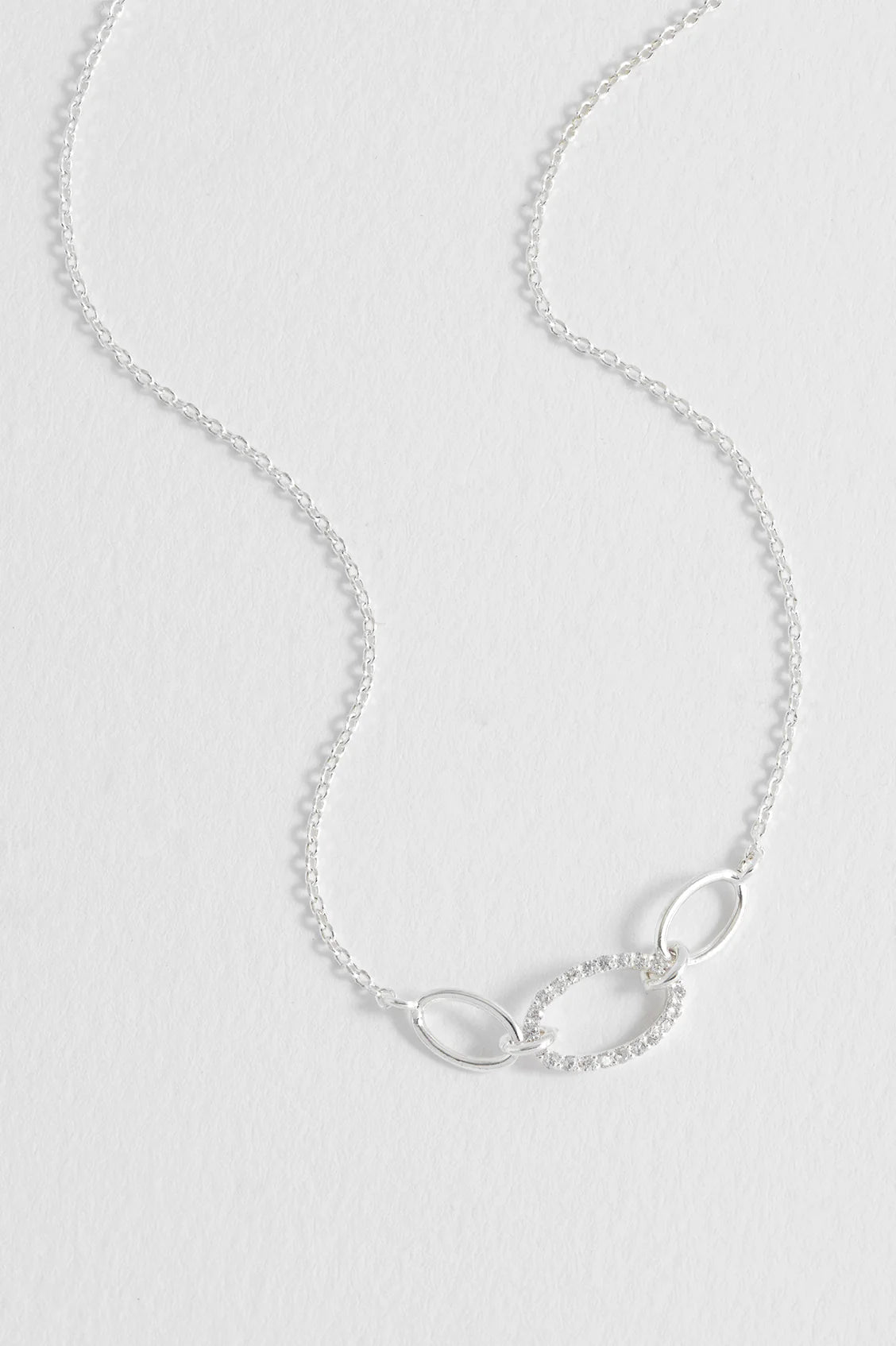 Estella Bartlett - Oval Link Chain Necklace - Silver