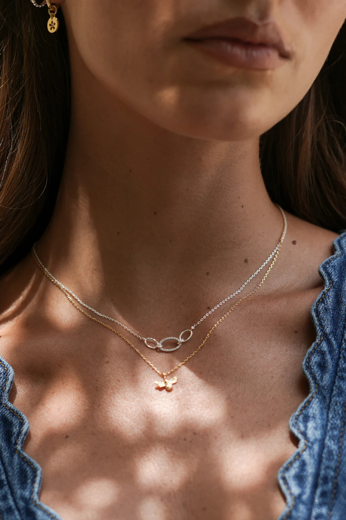 Estella Bartlett - Oval Link Chain Necklace - Silver