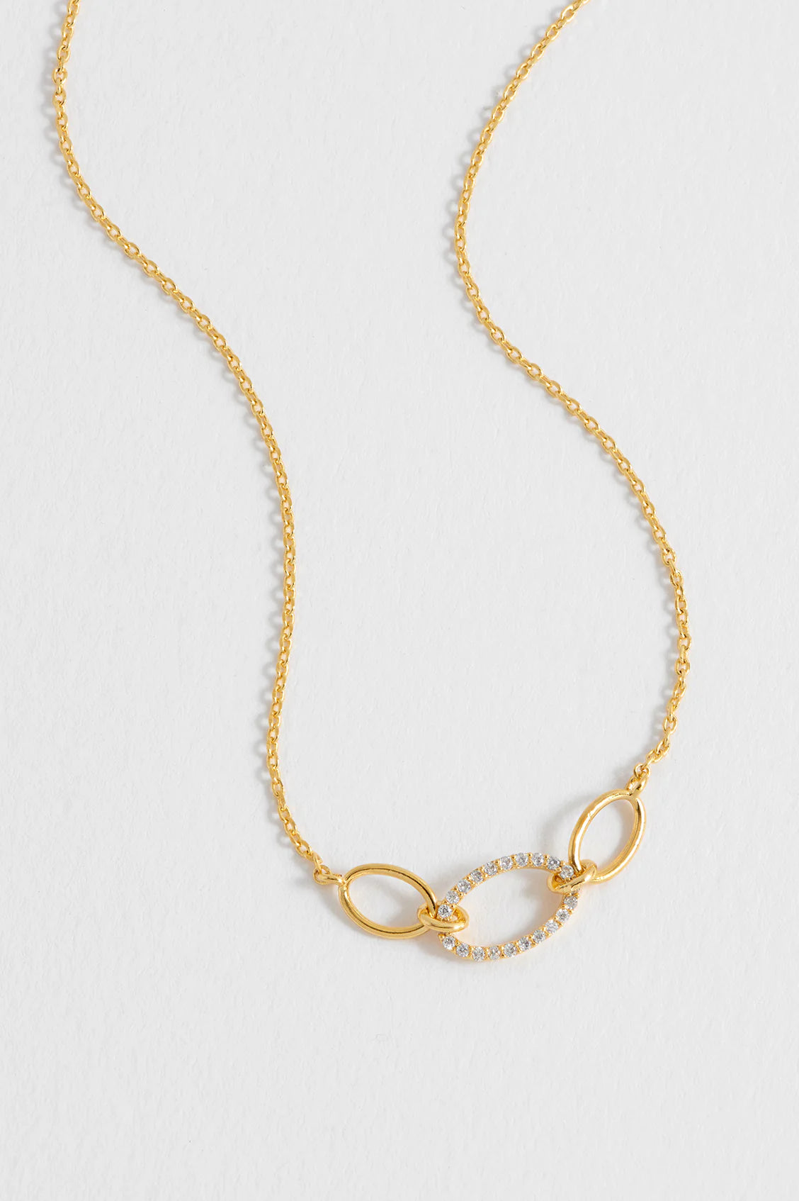 Estella Bartlett - Oval Link Chain Necklace - Gold