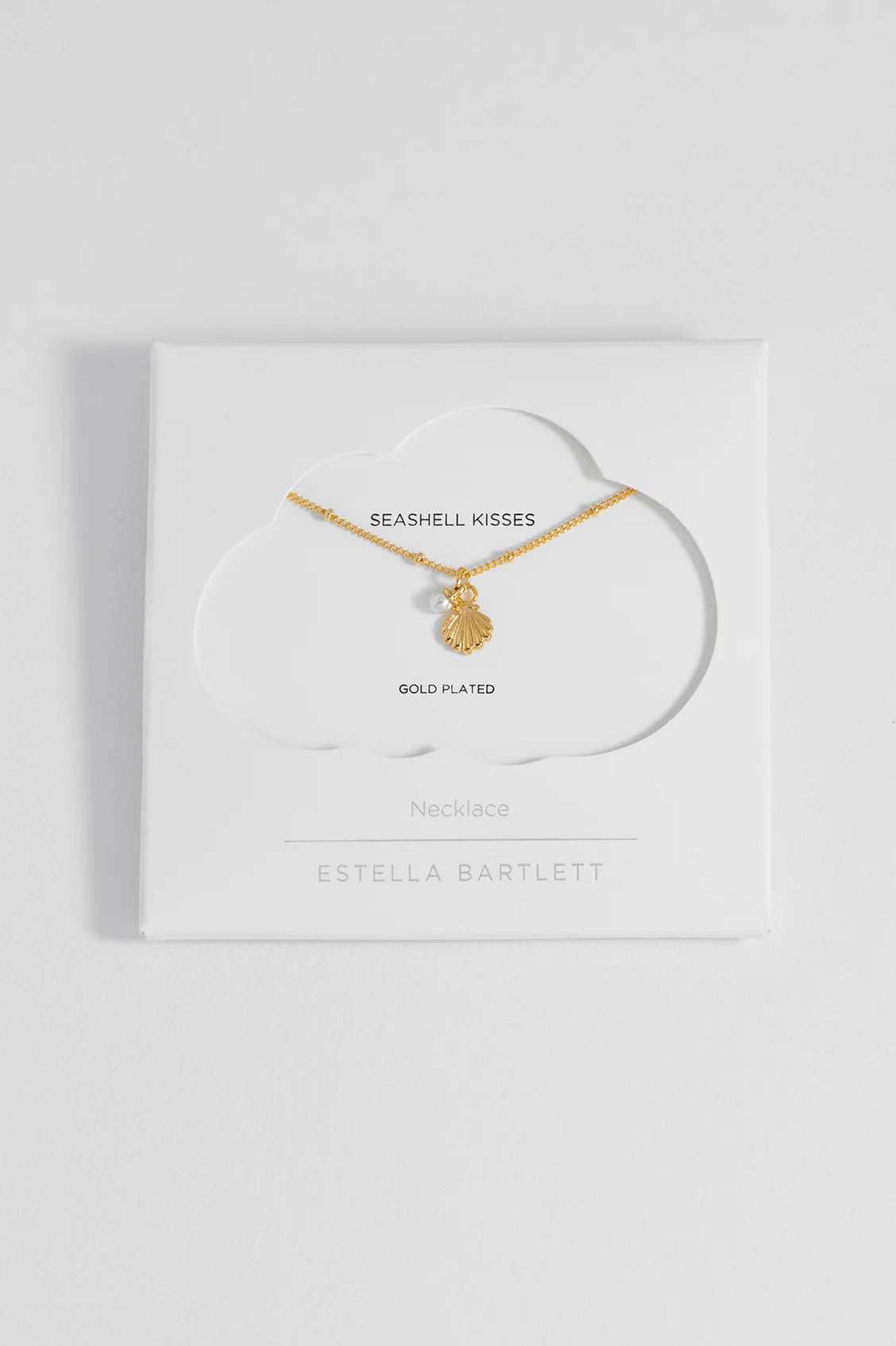 Estella Bartlett - Puffy Seashell Necklace with Pearl
