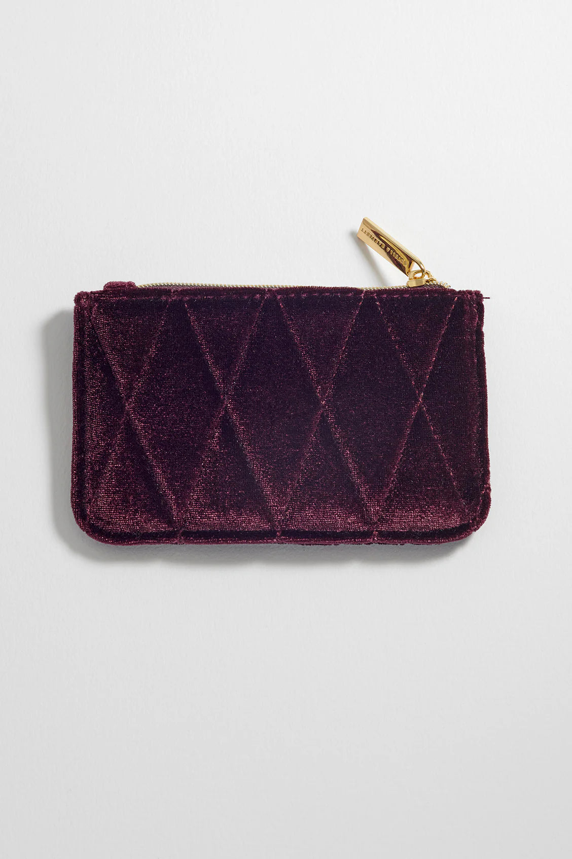 Quilted Card Purse - Deep Burgundy