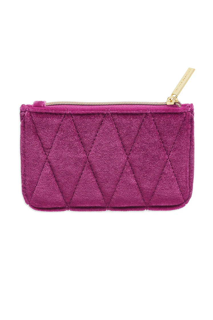 Quilted Card Purse - Pink