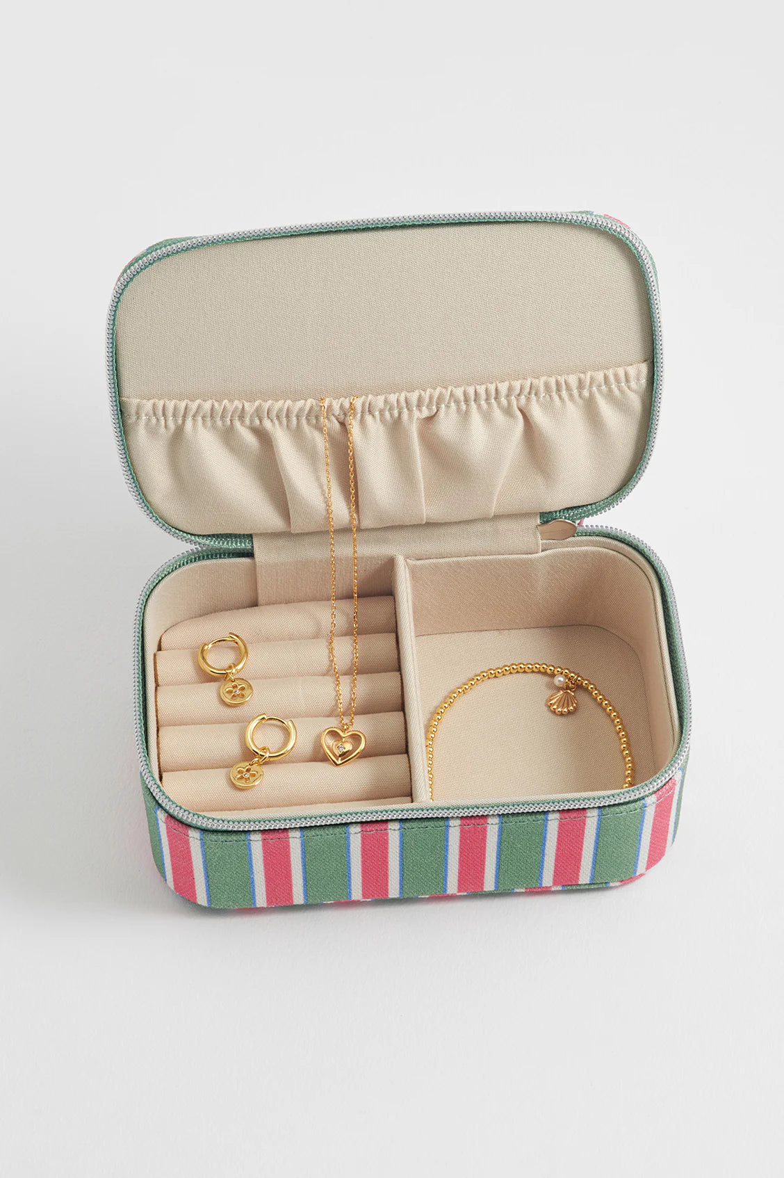 Estella Bartlett - Green Stripe Mini Jewellery Box