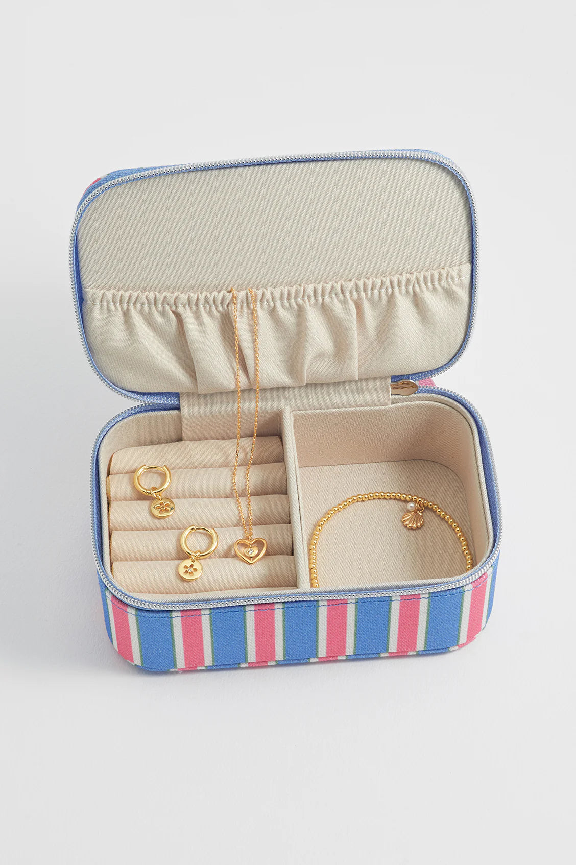 Estella Bartlett - Blue Stripe Mini Jewellery Box