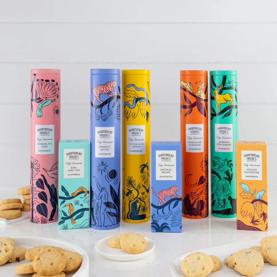 Tin of Truly Handmade Shortbread Biscuits with Chocolate Chip