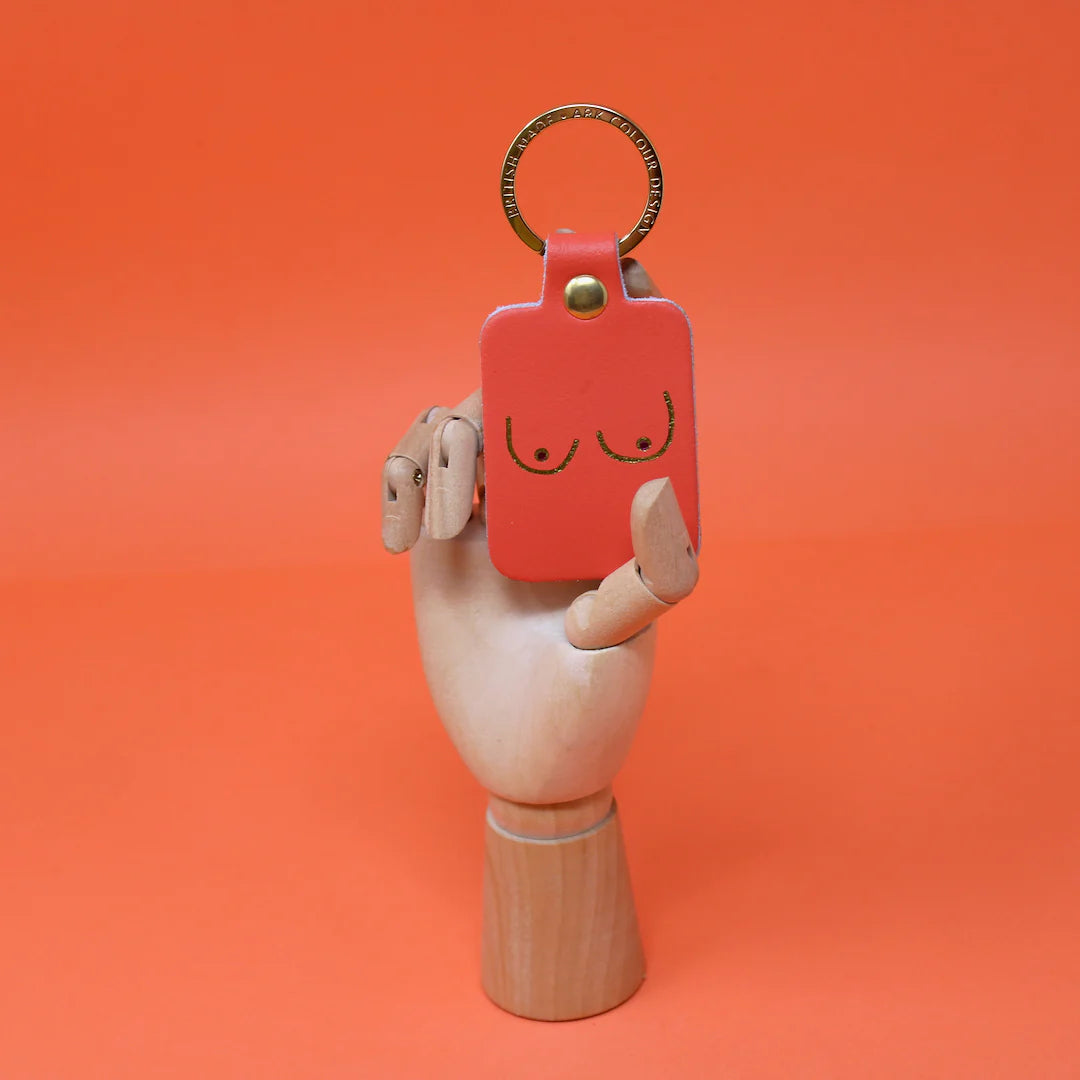 Ark - Boobs Keyring - Coral
