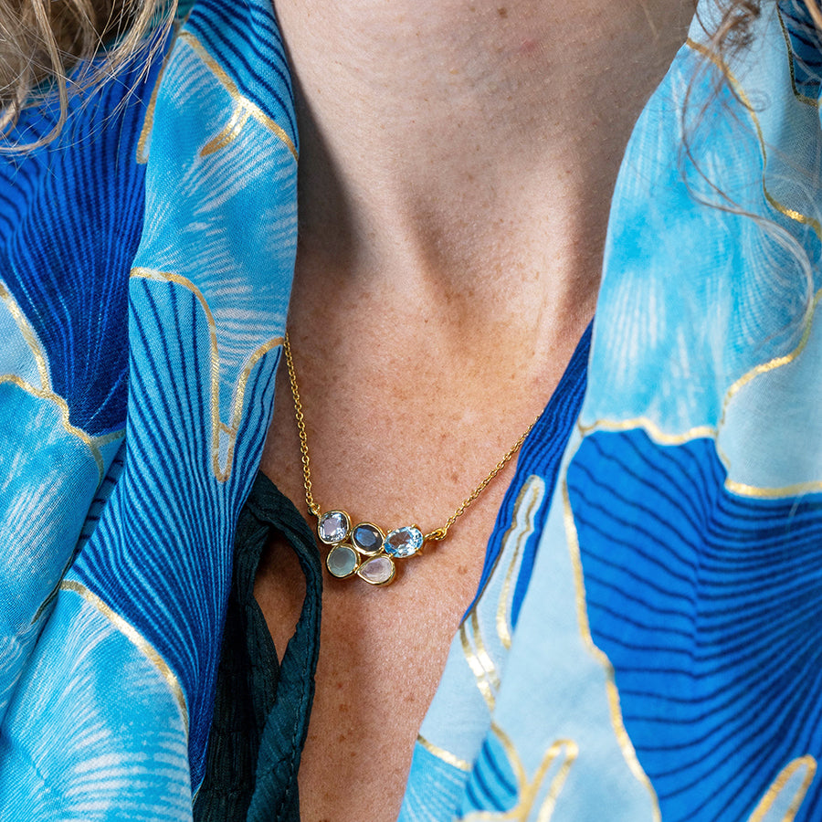 Aureus 14k Multi-stone Necklace