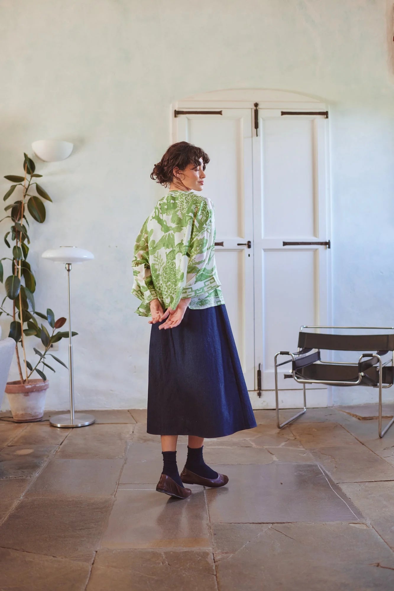 100 Stars Kimono - Giant Willow Green