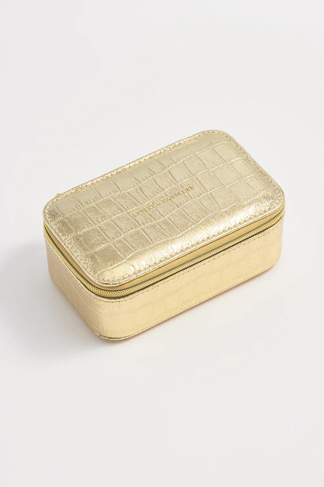 Jewellery Box - Gold Croc