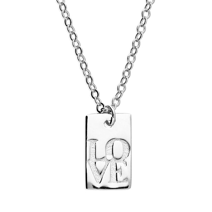 LOVE Tag SS Necklace