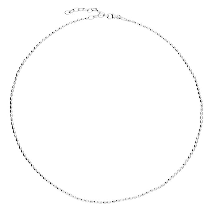 Sterling Silver Seed Bead Necklace