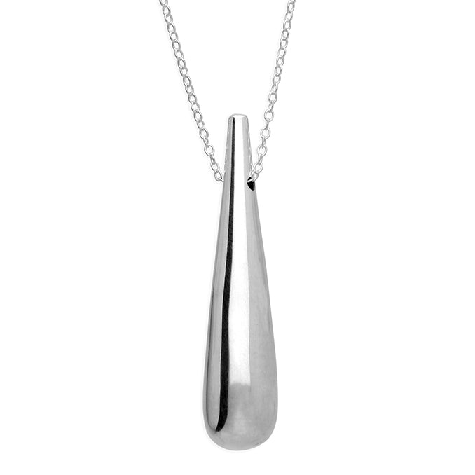 Long Teardrop Pendant Necklace