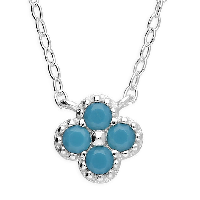 Turquoise Quatrefoil Necklace