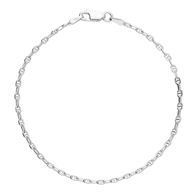 Sterling Silver Anchor Chain Bracelet