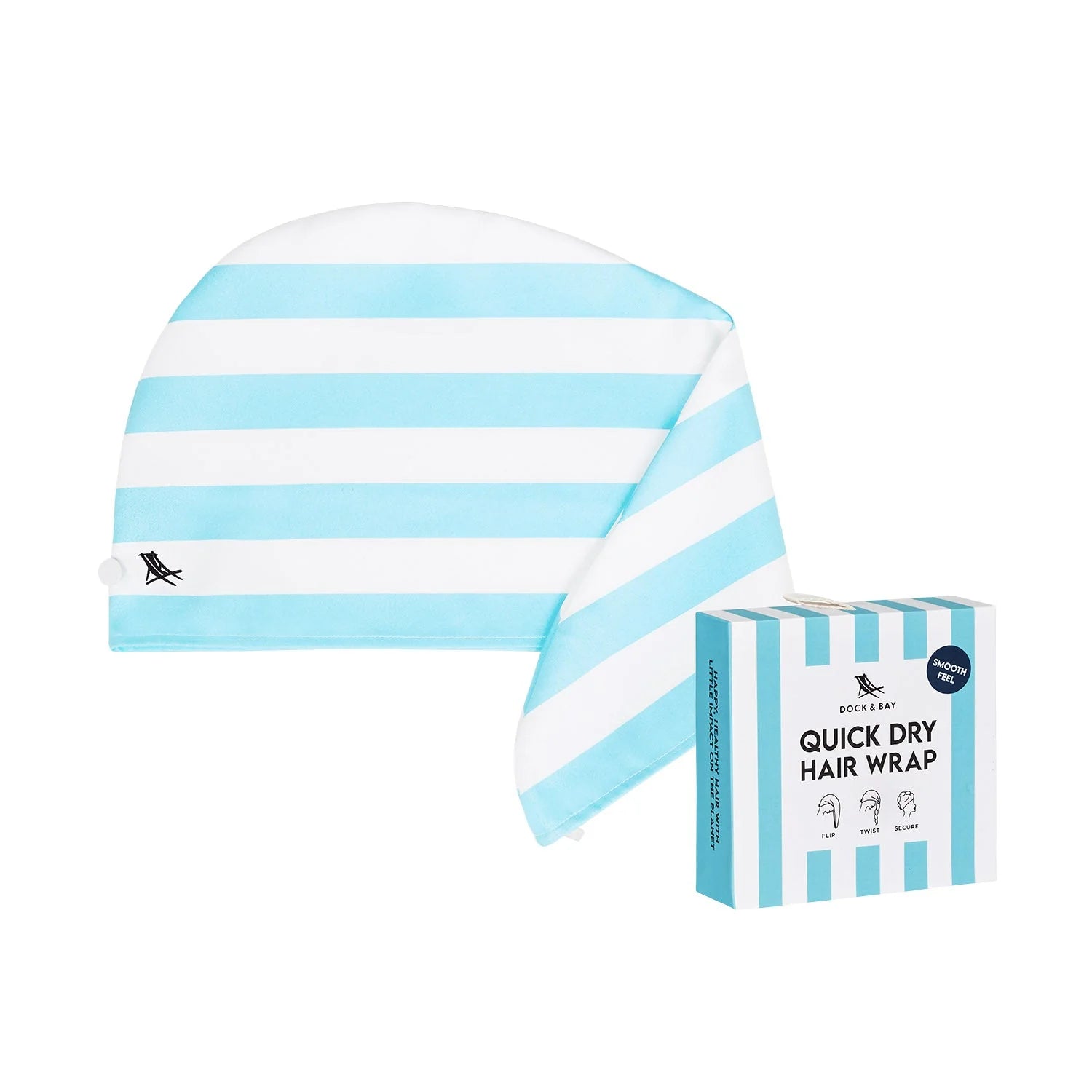 Dock & Bay - Hair Wrap - Tulum Blue