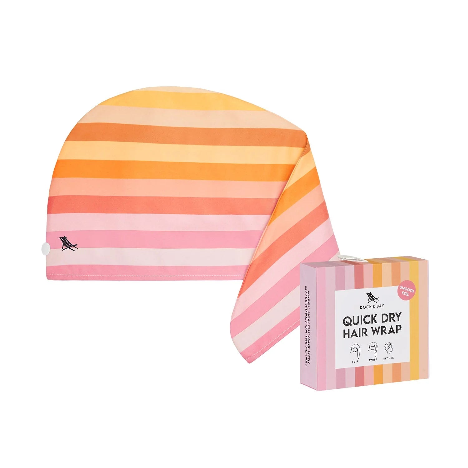 Dock and Bay - Hair Wrap - Miami Sorbet