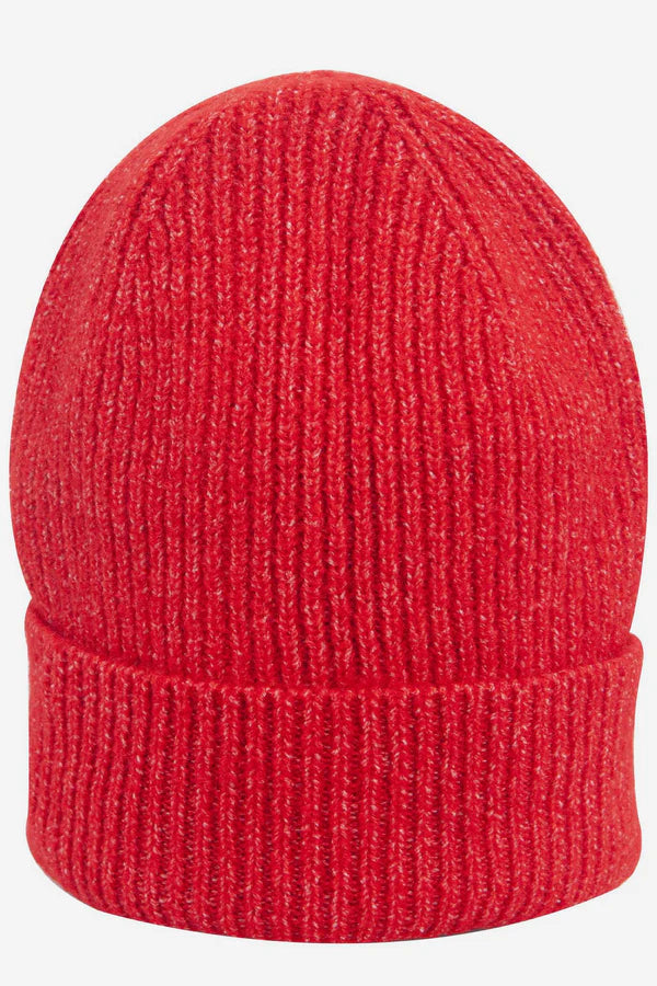 Kit Red Wool Blend Beanie Hat