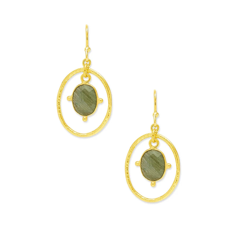 Fiona Earrings - Labradorite