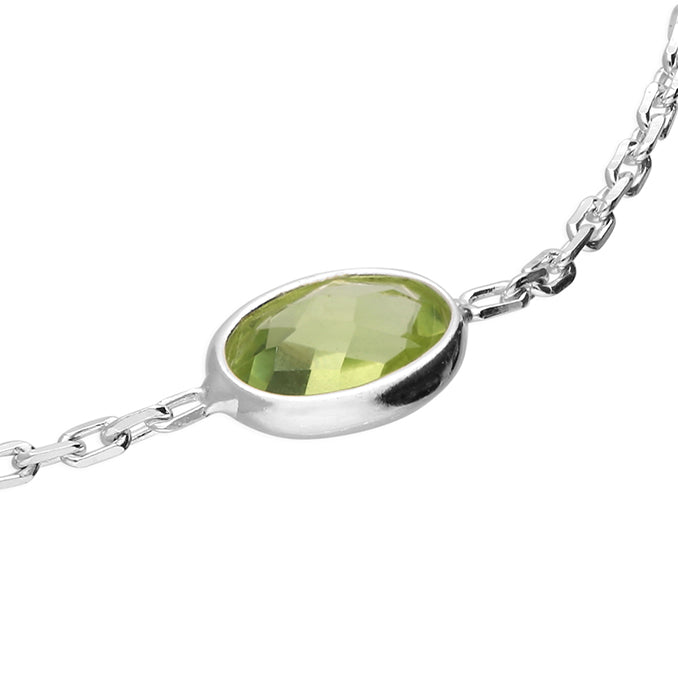 Peridot Sterling Silver Bracelet