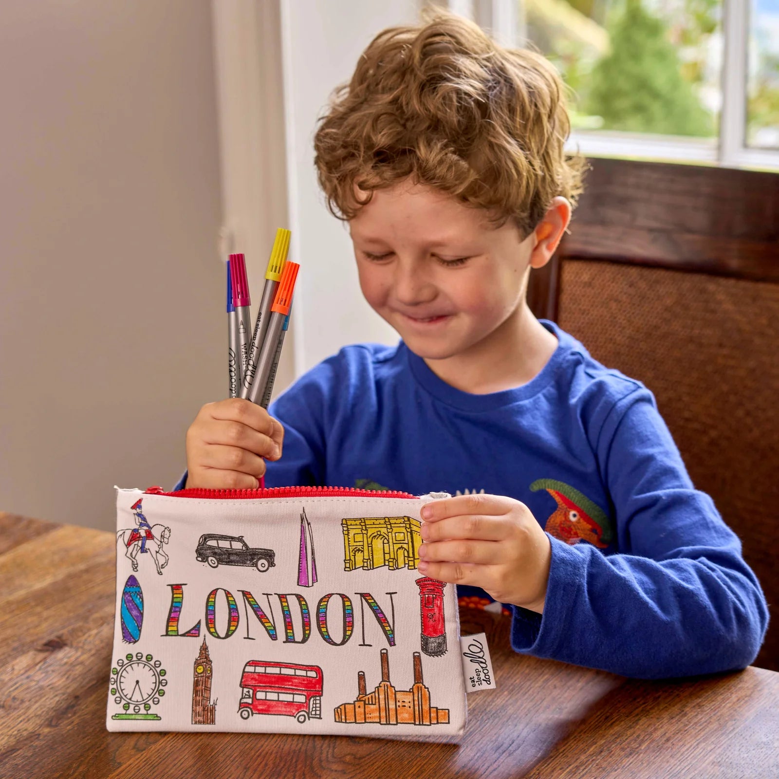 Eat Sleep Doodle - London Pencil case