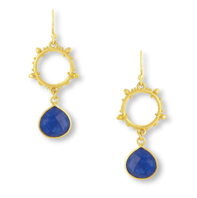 Ashiana - Allegra Earrings - Blue Jade
