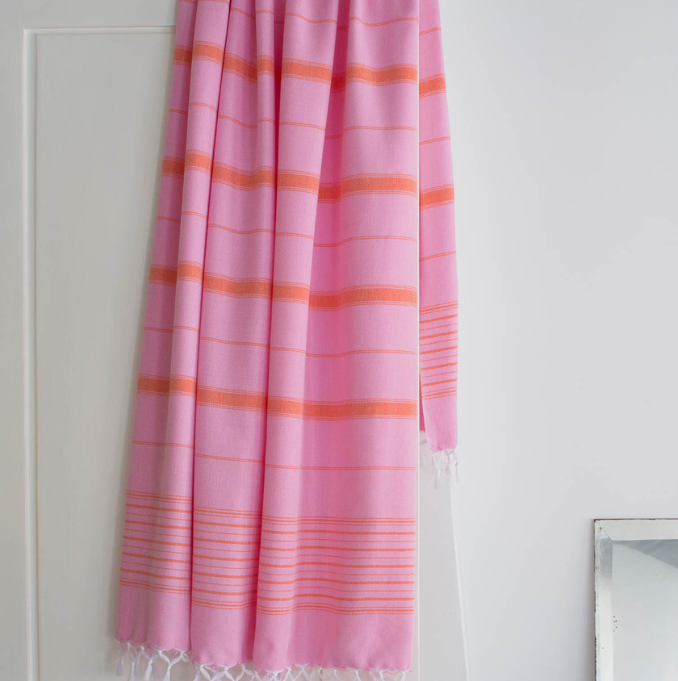 Hammam Towel - Sorbet & Mandarin