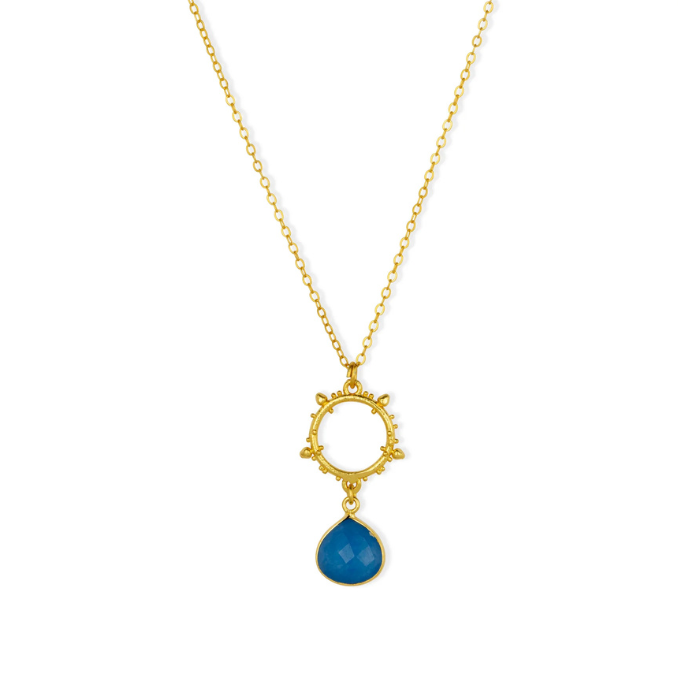 Ashiana - Allegra Necklace - Blue Jade