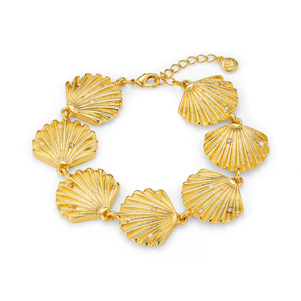 Orelia London - Statement Embellished Shell Bracel