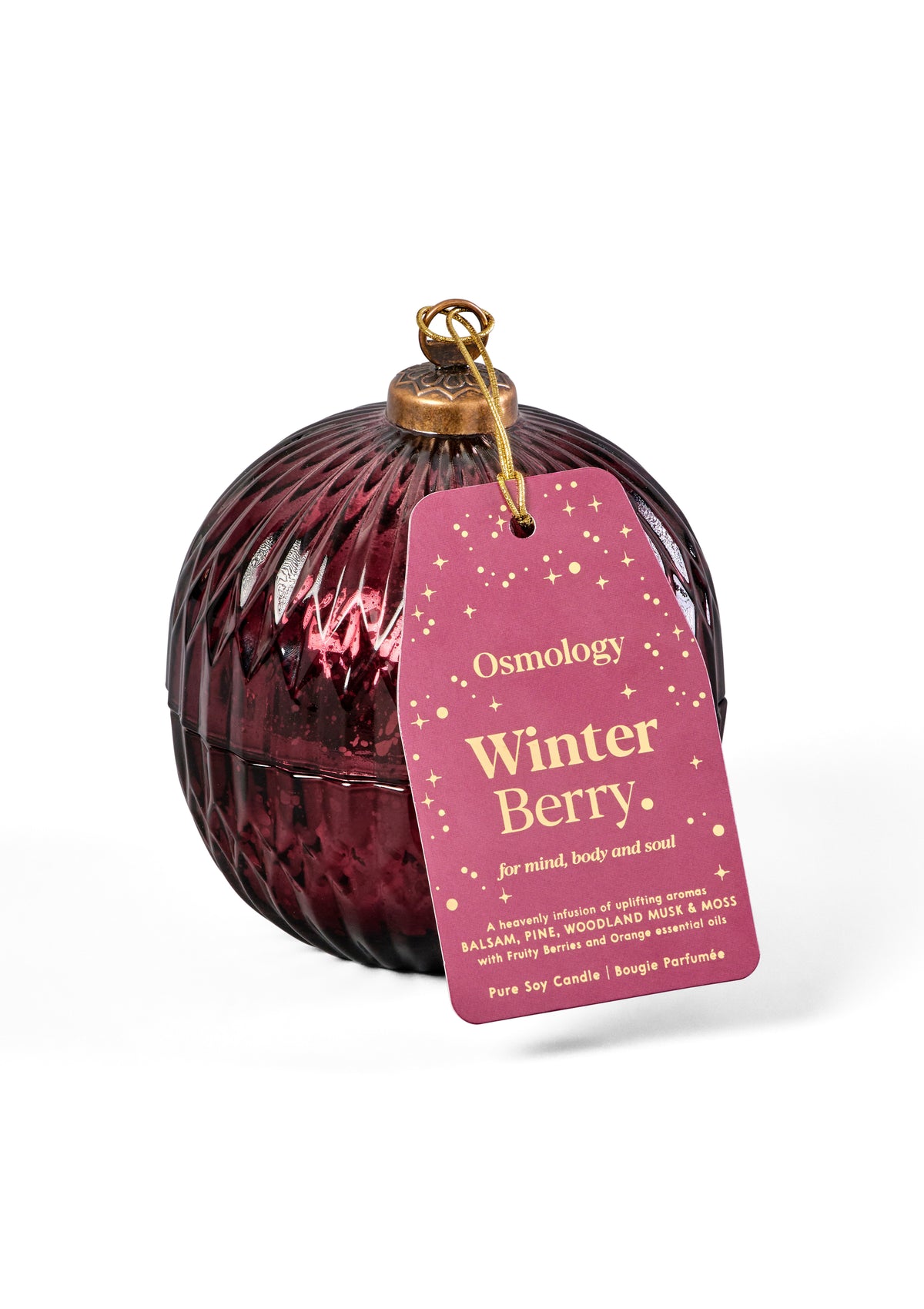 Winter Berry - Christmas Bauble Candle