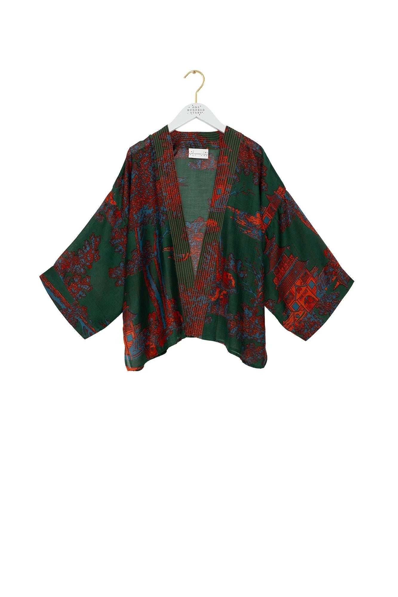 One Hundred Stars - Pagoda Kimono - Forest