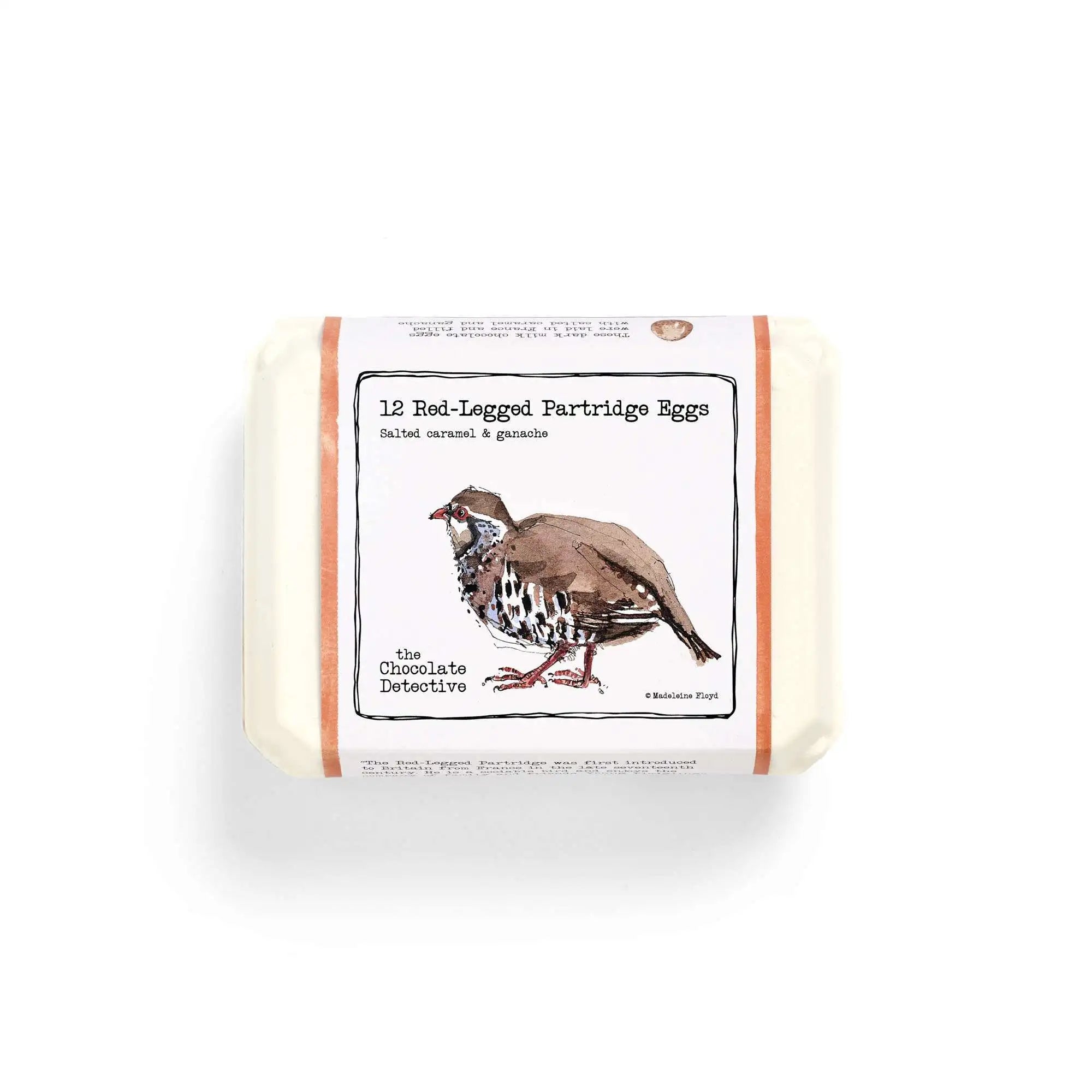 12 Red Legged Partridge Chocolate Eggs 150g