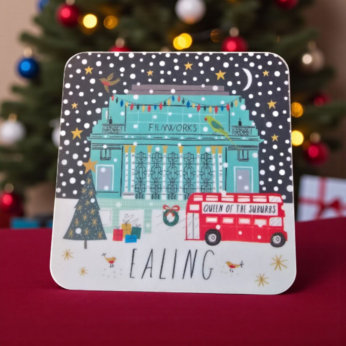 Ealing Christmas Coaster Set