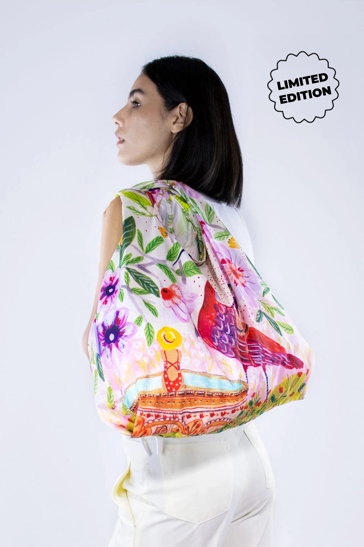 Kind Bag - Medium Reusable Bag - Roeqie Red Bird