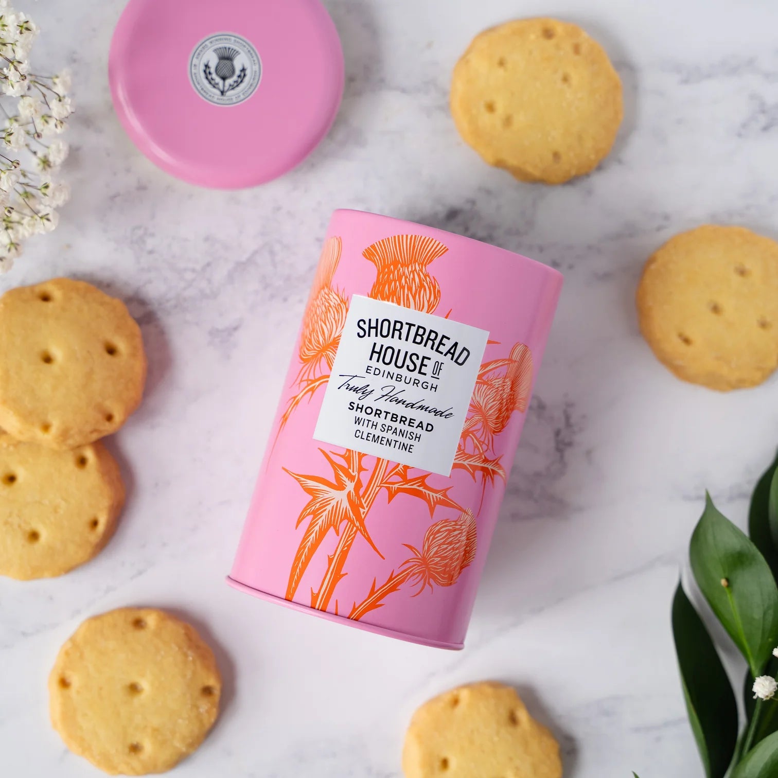 Handmade Shortbread Biscuits with Spanish Clementine