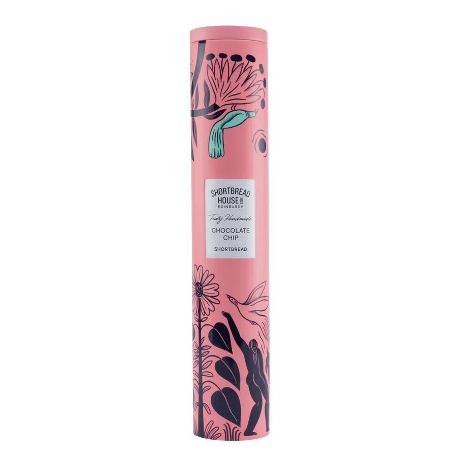 Tin of Truly Handmade Shortbread Biscuits with Chocolate Chip