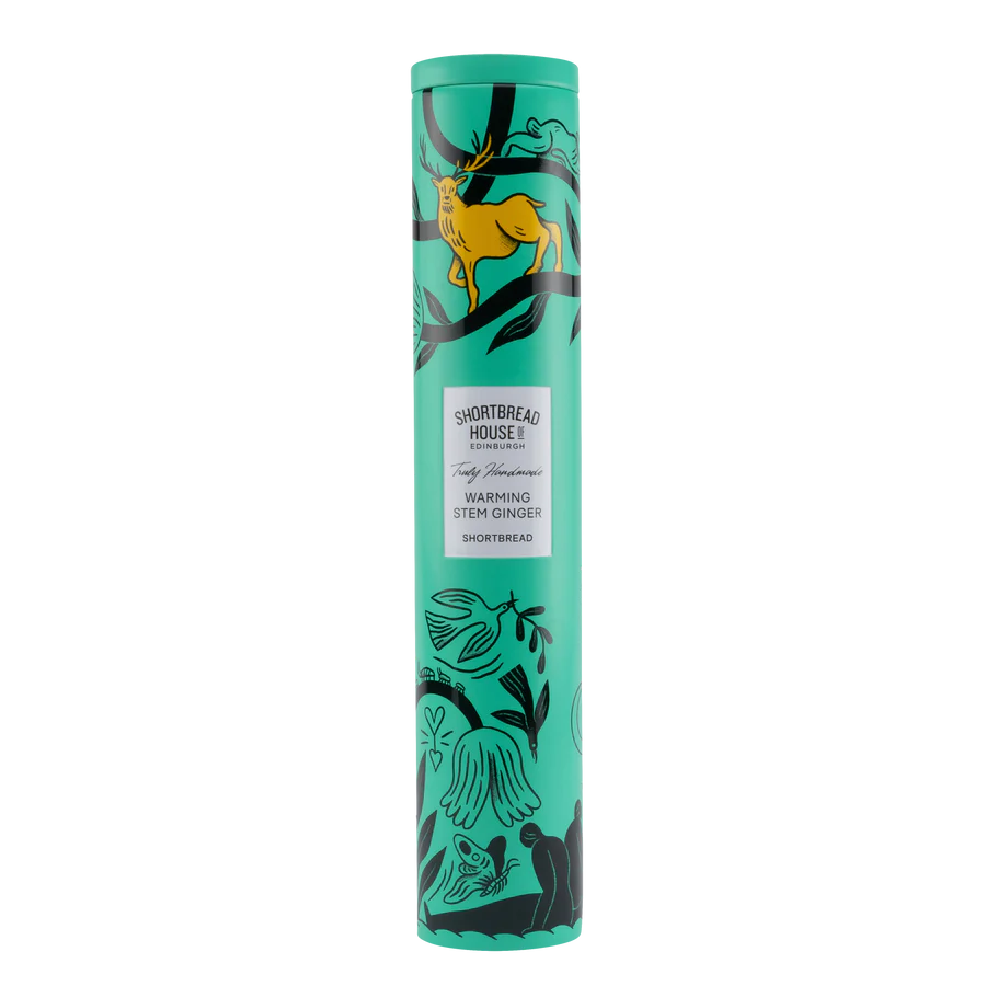 Tin of Truly Handmade Shortbread Biscuits with Stem Ginger