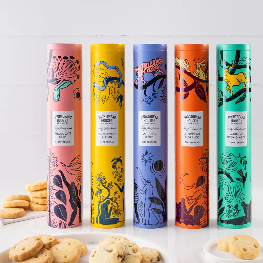 Tin of Truly Handmade Shortbread Biscuits with Chocolate Chip