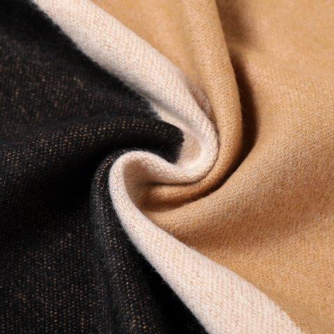 Reversible Stripe Scarf - Camel