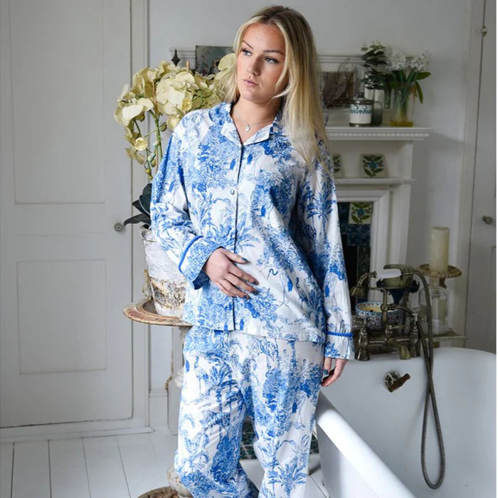 Blue & White Safari Pyjamas - Medium/Large