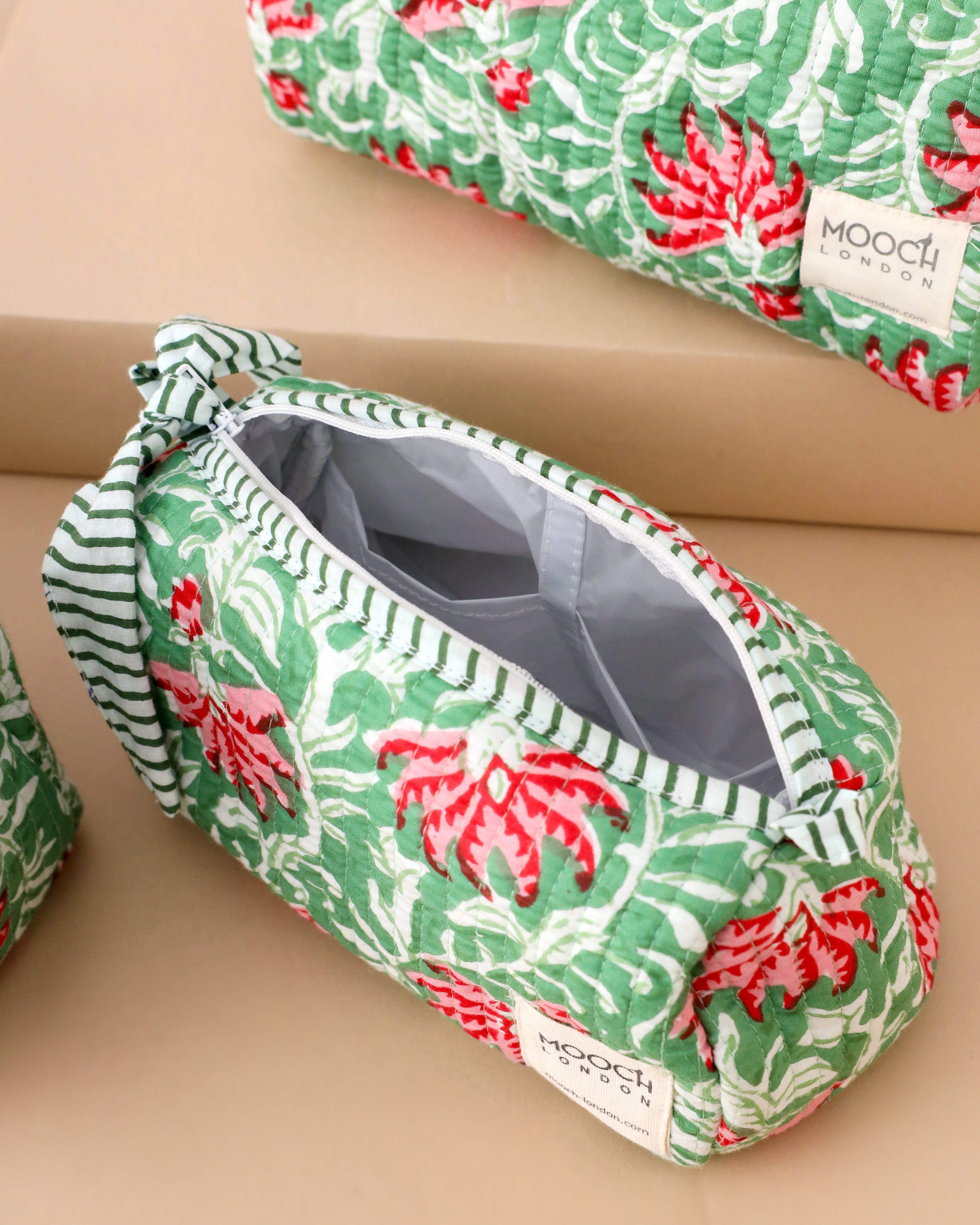 MOOCH London - Quilted Wash Bag - Medium