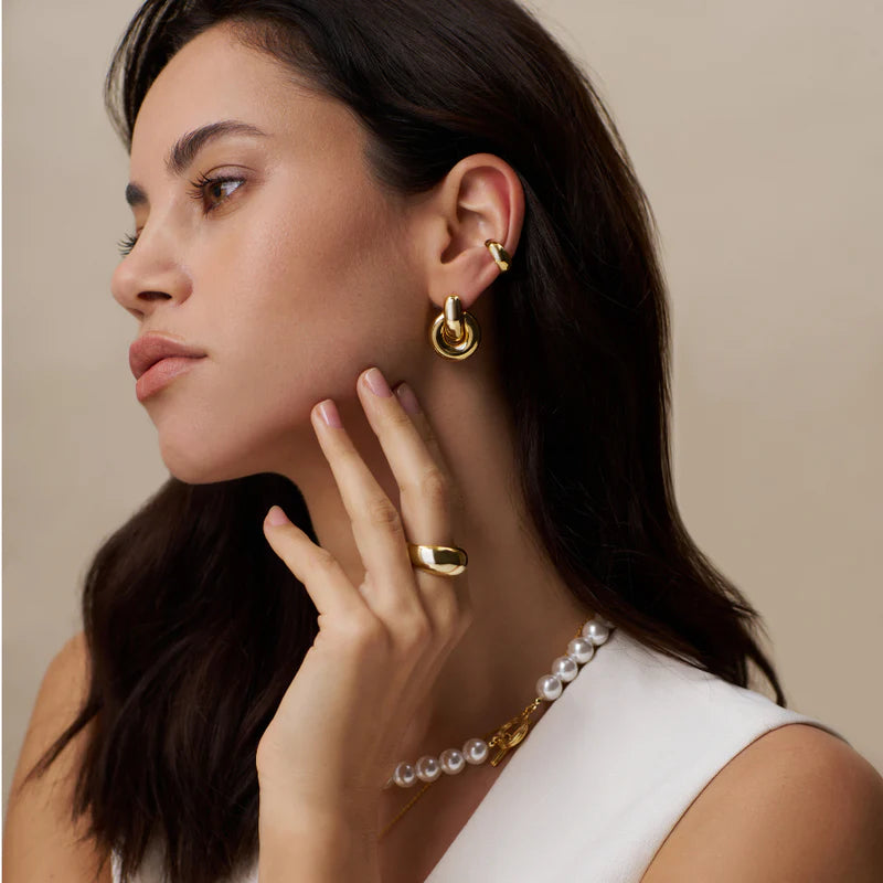 Orelia - Polished Domed Ring - S/M