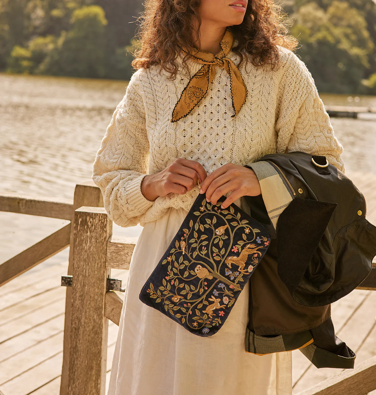 Tree of Life Everyday Pouch - Indigo